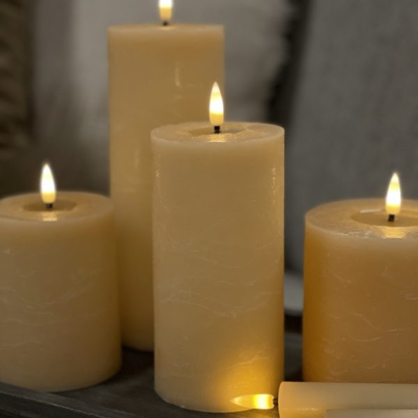 Led Pillar Candle 7.5*15cm Sand