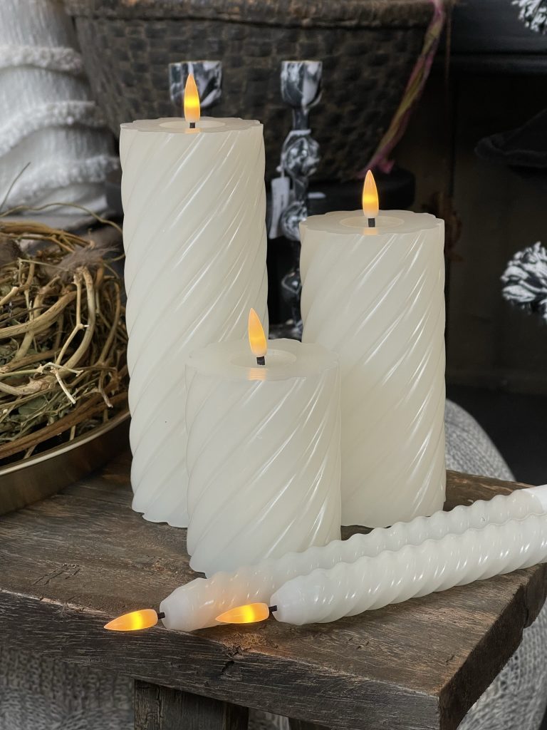 witte led kaars