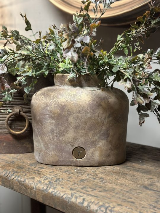 Planter Oval Neck Jewel L 27x15x20