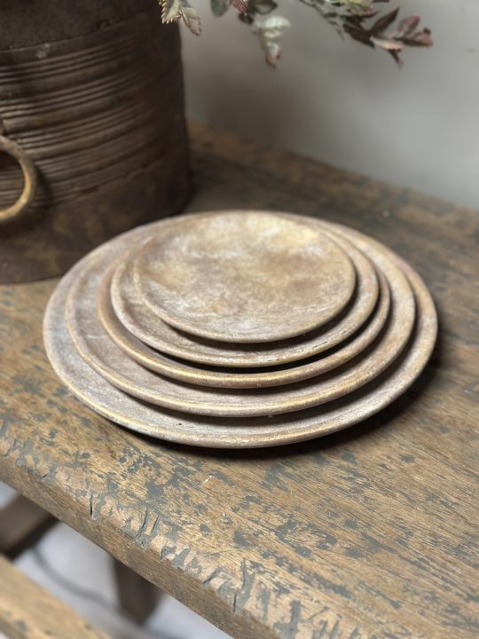 Set of 5 Plates Basic Jewel D.27-24-20-18-15 H.3 cm - Afbeelding 3