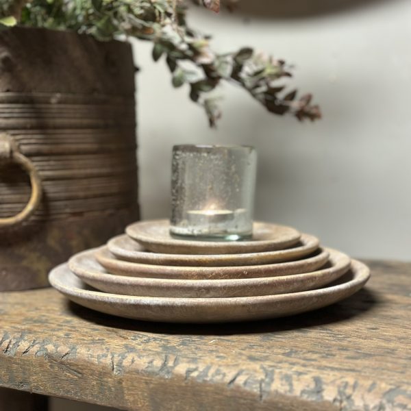 Set of 5 Plates Basic Jewel D.27-24-20-18-15 H.3 cm