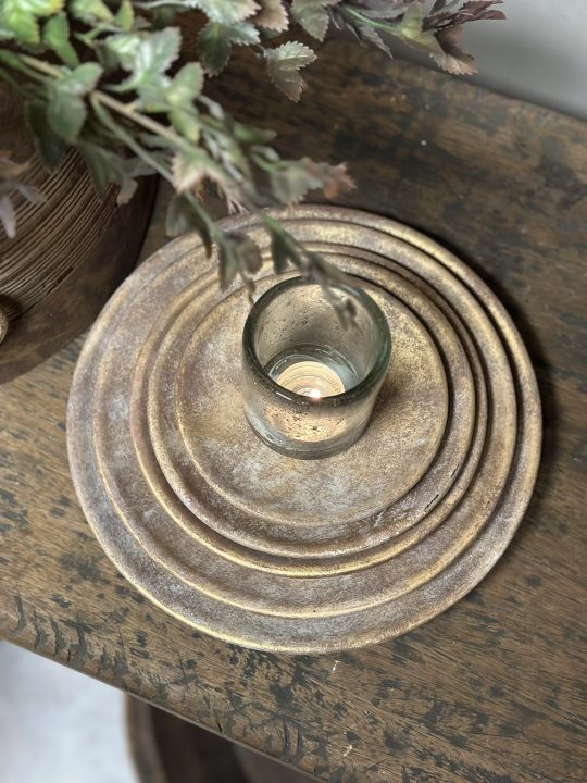 Set of 5 Plates Basic Jewel D.27-24-20-18-15 H.3 cm - Afbeelding 2