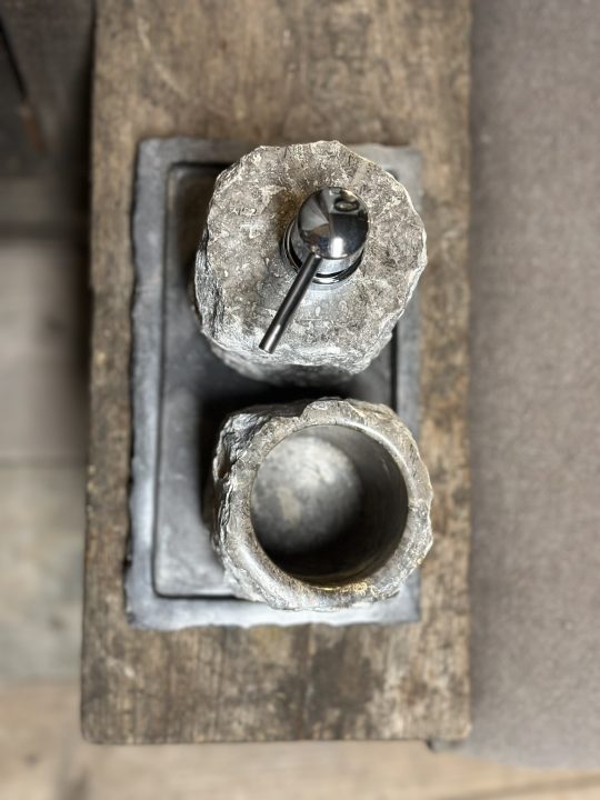 BathroomSet Rockstone Grey Olive 15x8x10 - Afbeelding 3
