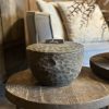 Ronde bak met deksel - 25x20 grijs