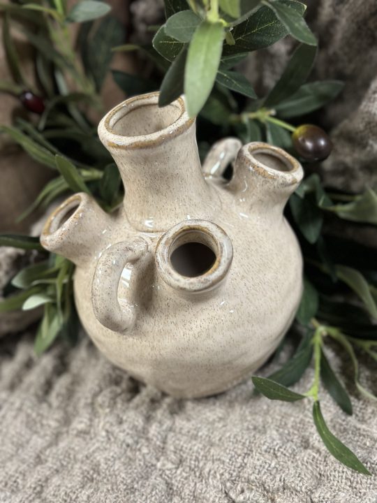Modena ceramic vase beige 14,2*16,5