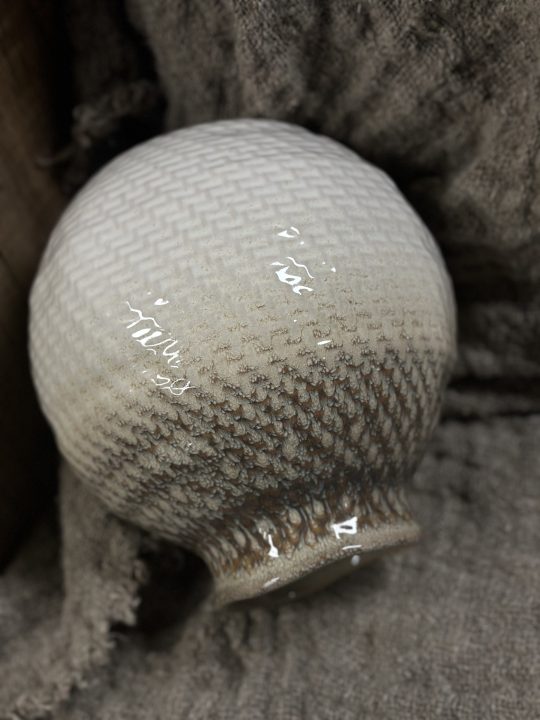 Nardo ceramic vase natural 18*18,5 - Afbeelding 3