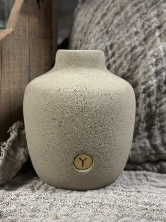 Vase Neck BRYNXZ Special Boho Sand XS D.20 H.24 - Afbeelding 2