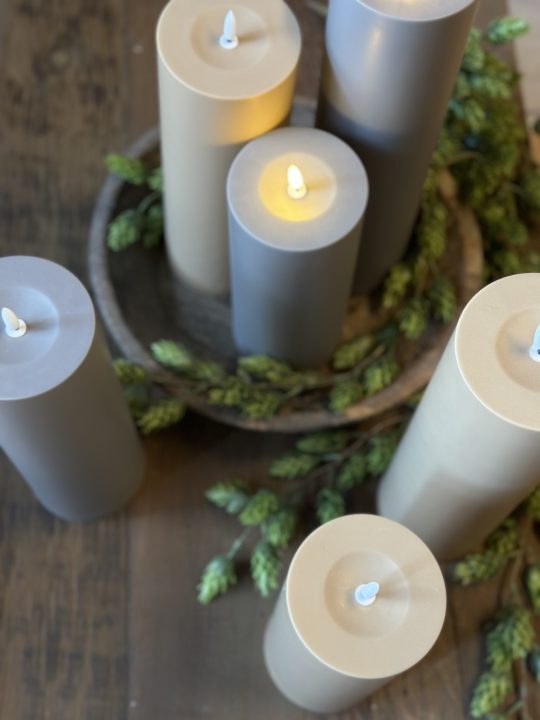 OUTDOOR LED candle grey 10*25 S - Afbeelding 3