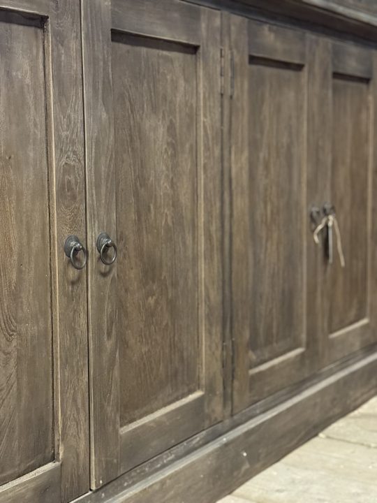 Landelijke buffetkast open vakken 220 cm - Afbeelding 3