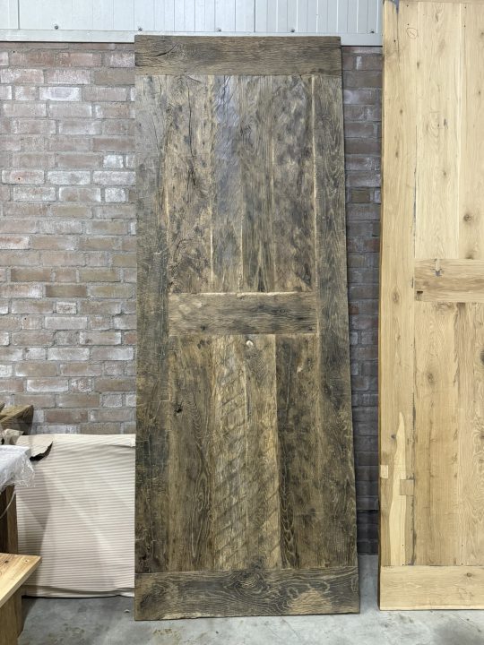 Unieke Oud Eiken Eettafel A-poot - 250 - Afbeelding 5