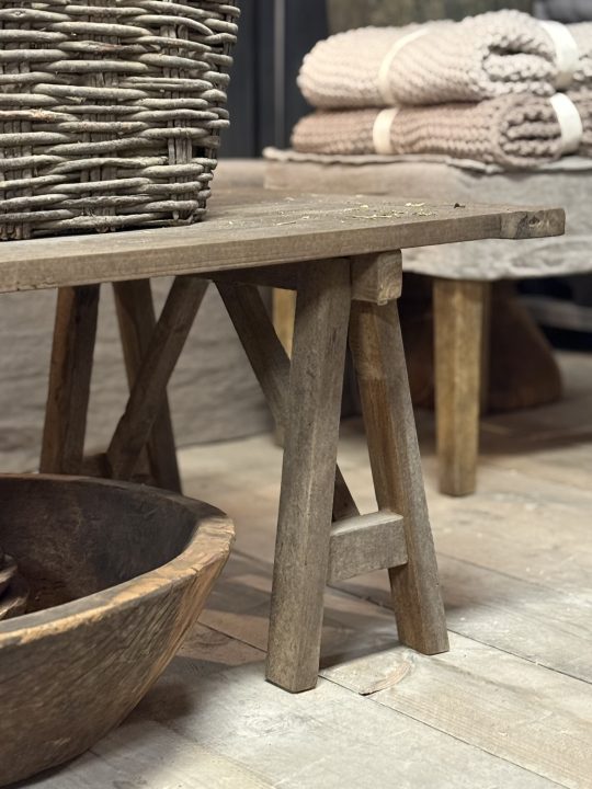 Luksa landelijke salontafel op Schragen antique grey 180 - Afbeelding 3