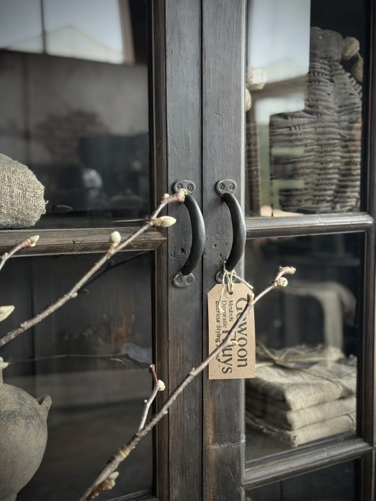India - unieke landelijke vitrine kast H.230 - Afbeelding 5